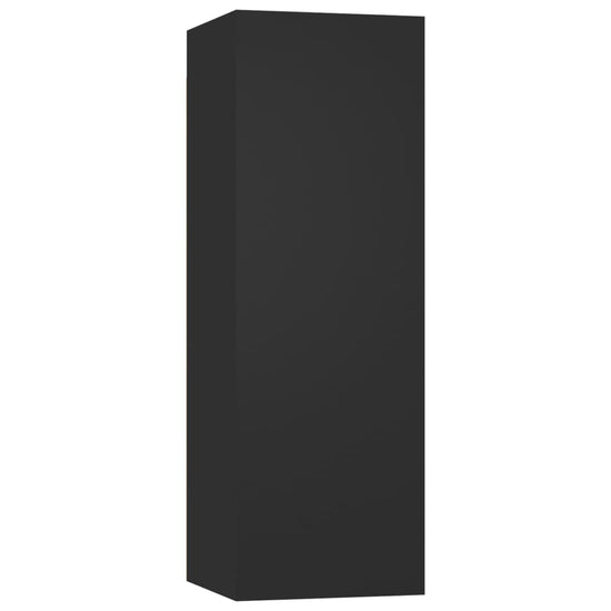 Tv-meubelen 4 st 30,5x30x90 cm bewerkt hout zwart MeubelReus
