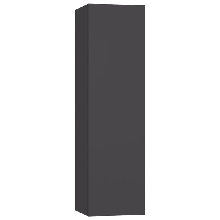 Tv-meubelen 4 st 30,5x30x110 cm spaanplaat grijs