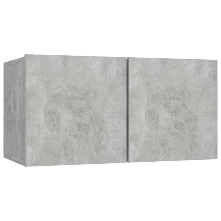Tv-meubelen 4 st 60x30x30 cm spaanplaat betongrijs MeubelReus