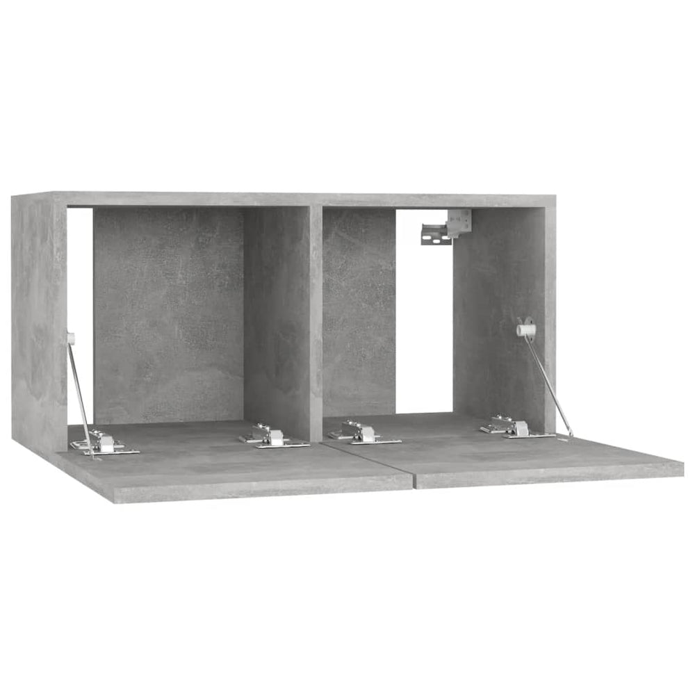 Tv-meubelen 4 st 60x30x30 cm spaanplaat betongrijs MeubelReus