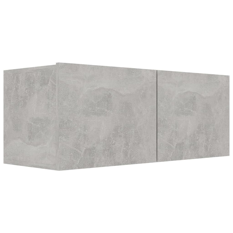 Tv-meubelen 4 st 80x30x30 cm spaanplaat betongrijs MeubelReus