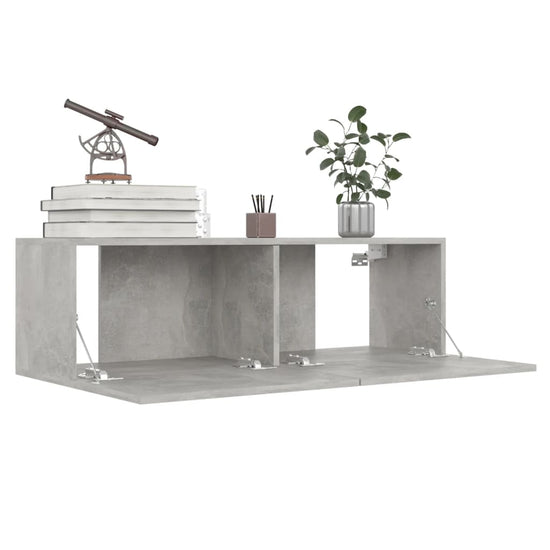 Tv-meubelen 4 st 100x30x30 cm spaanplaat betongrijs MeubelReus