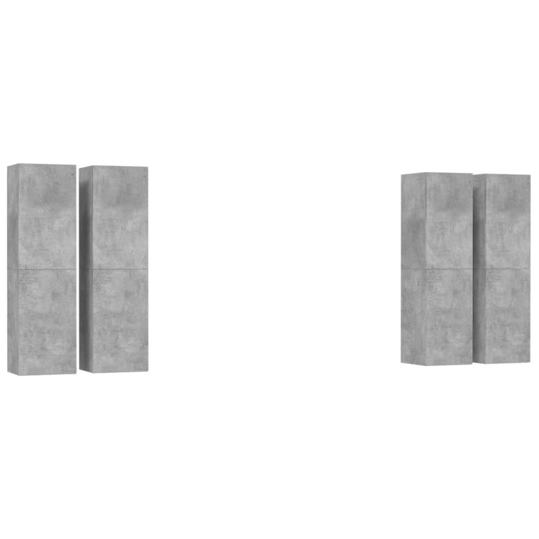 Tv-meubelen 4 st 30,5x30x110 cm spaanplaat betongrijs MeubelReus