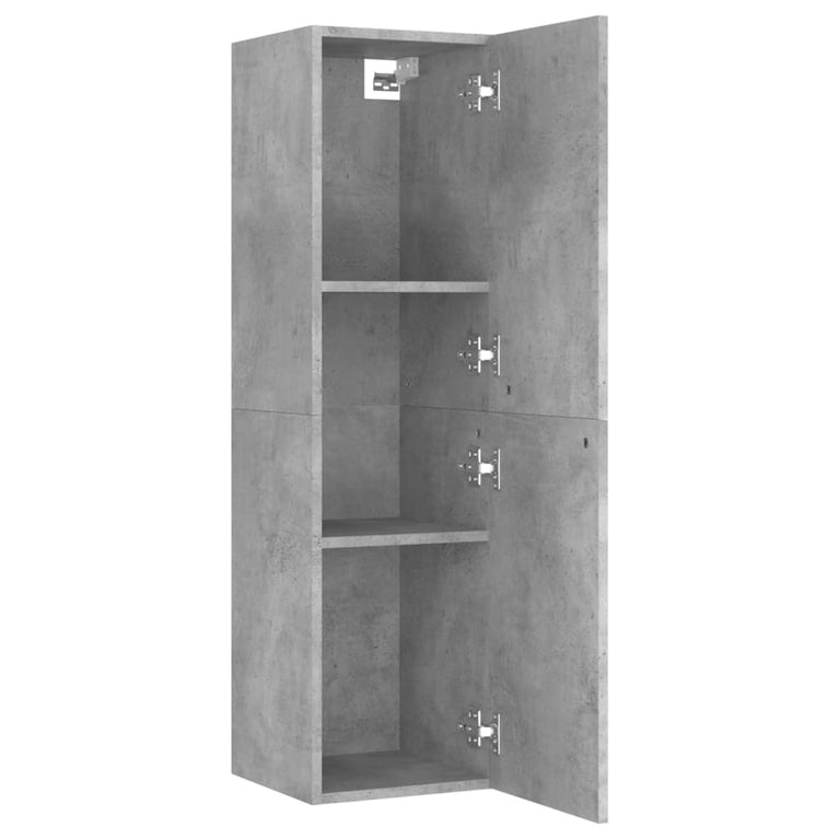 Tv-meubelen 4 st 30,5x30x110 cm spaanplaat betongrijs MeubelReus
