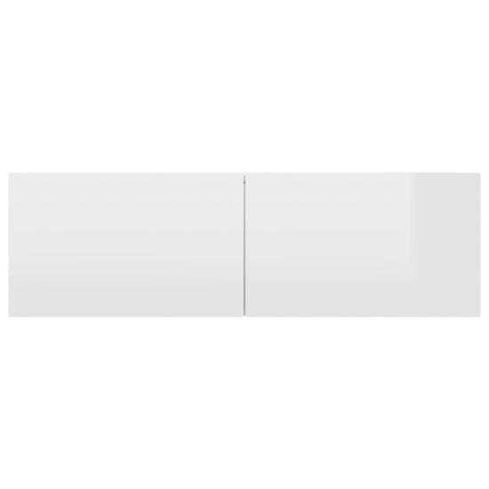 Tv-meubelen 4 st 100x30x30 cm spaanplaat hoogglans wit MeubelReus