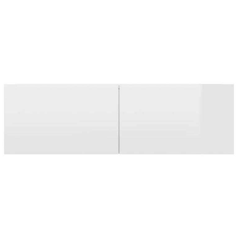 Tv-meubelen 4 st 100x30x30 cm spaanplaat hoogglans wit MeubelReus