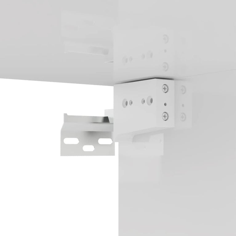 Tv-meubelen 4 st 100x30x30 cm spaanplaat hoogglans wit MeubelReus