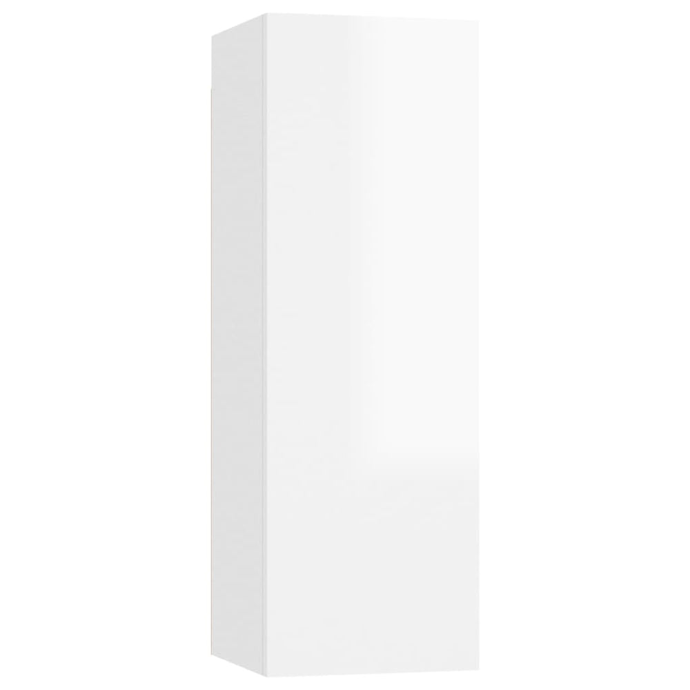 Tv-meubelen 4 st 30,5x30x90 cm spaanplaat hoogglans wit MeubelReus