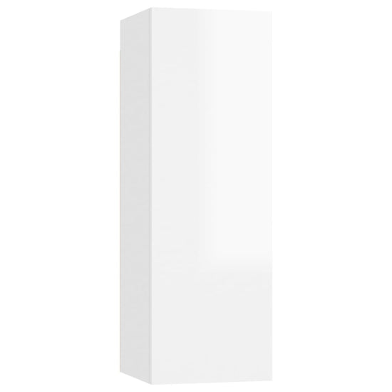 Tv-meubelen 4 st 30,5x30x90 cm spaanplaat hoogglans wit MeubelReus