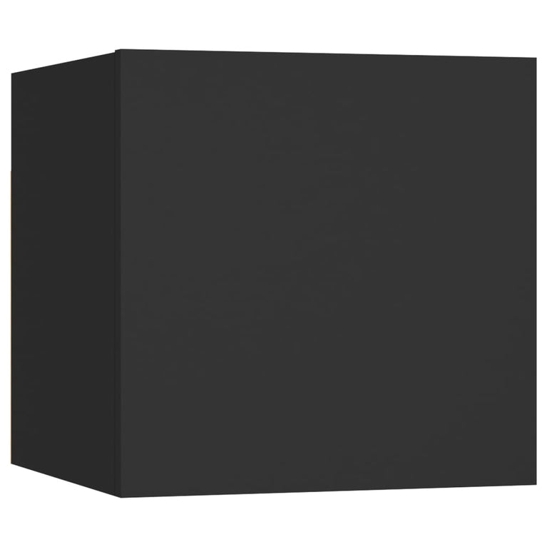 Nachtkastje 30,5x30x30 cm spaanplaat zwart MeubelReus