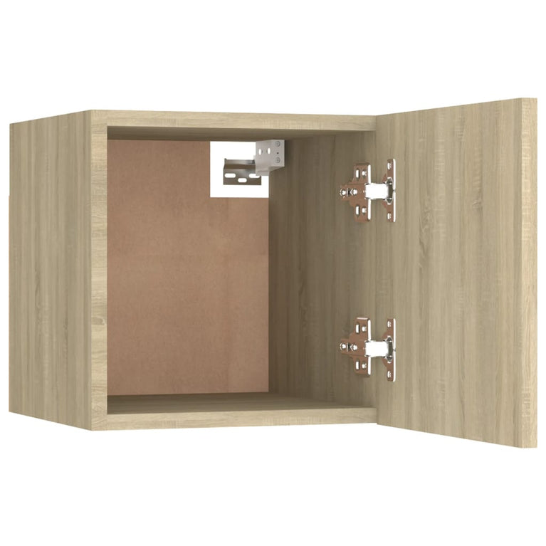 Nachtkastje 30,5x30x30 cm spaanplaat sonoma eikenkleurig MeubelReus