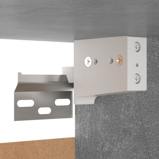 Nachtkastjes 2 st 30,5x30x30 cm spaanplaat betongrijs MeubelReus