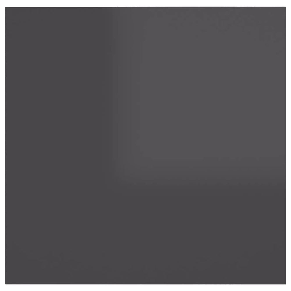 Nachtkastjes 2 st 30,5x30x30 cm spaanplaat hoogglans grijs MeubelReus