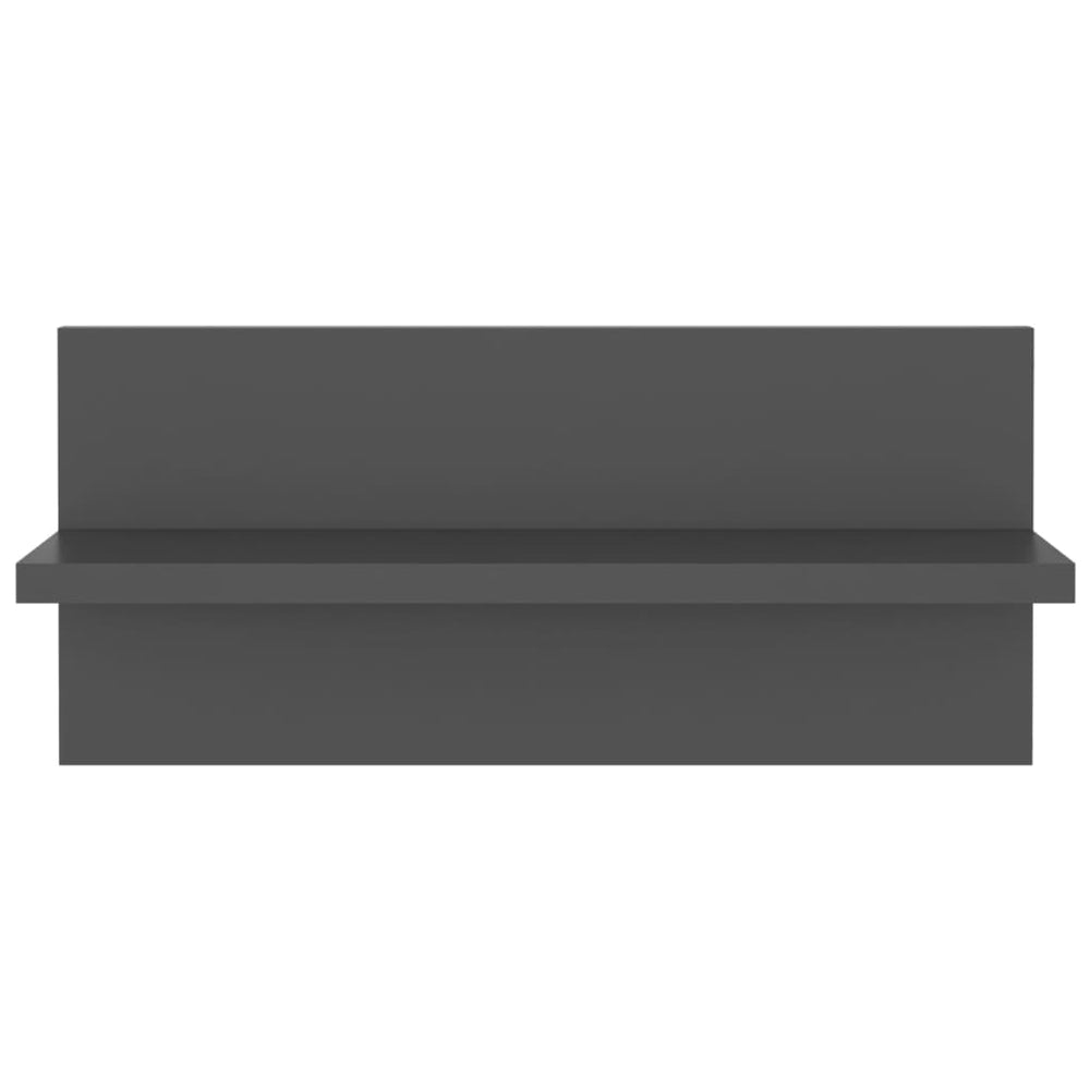 Wandschappen 2 st 40x11,5x18 cm spaanplaat grijs MeubelReus
