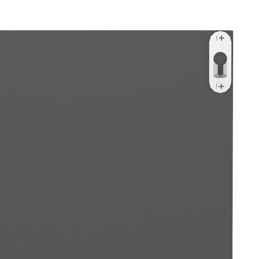 Wandschappen 2 st 40x11,5x18 cm spaanplaat grijs MeubelReus