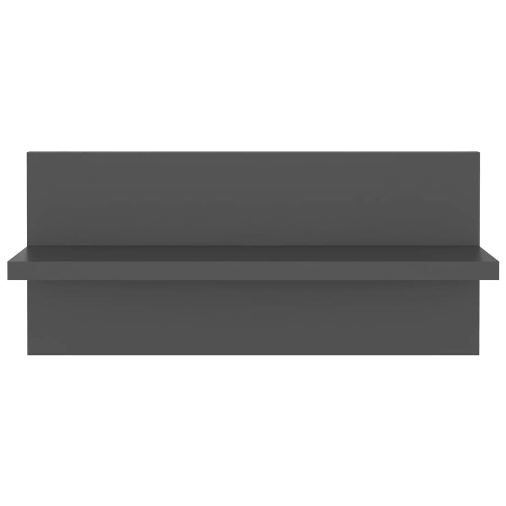 Wandschappen 4 st 40x11,5x18 cm spaanplaat grijs MeubelReus