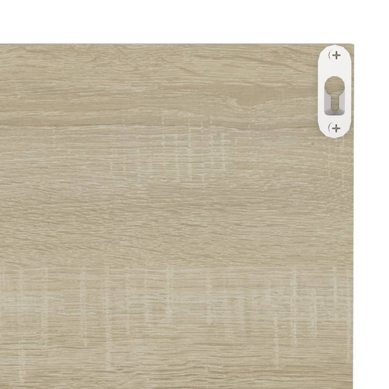 Wandschappen 4 st 40x11,5x18 cm wit en sonoma eikenkleurig