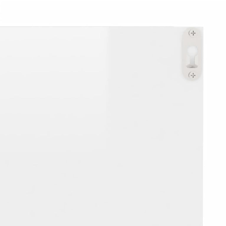 Wandschappen 2 st 40x11,5x18 cm hoogglans wit MeubelReus