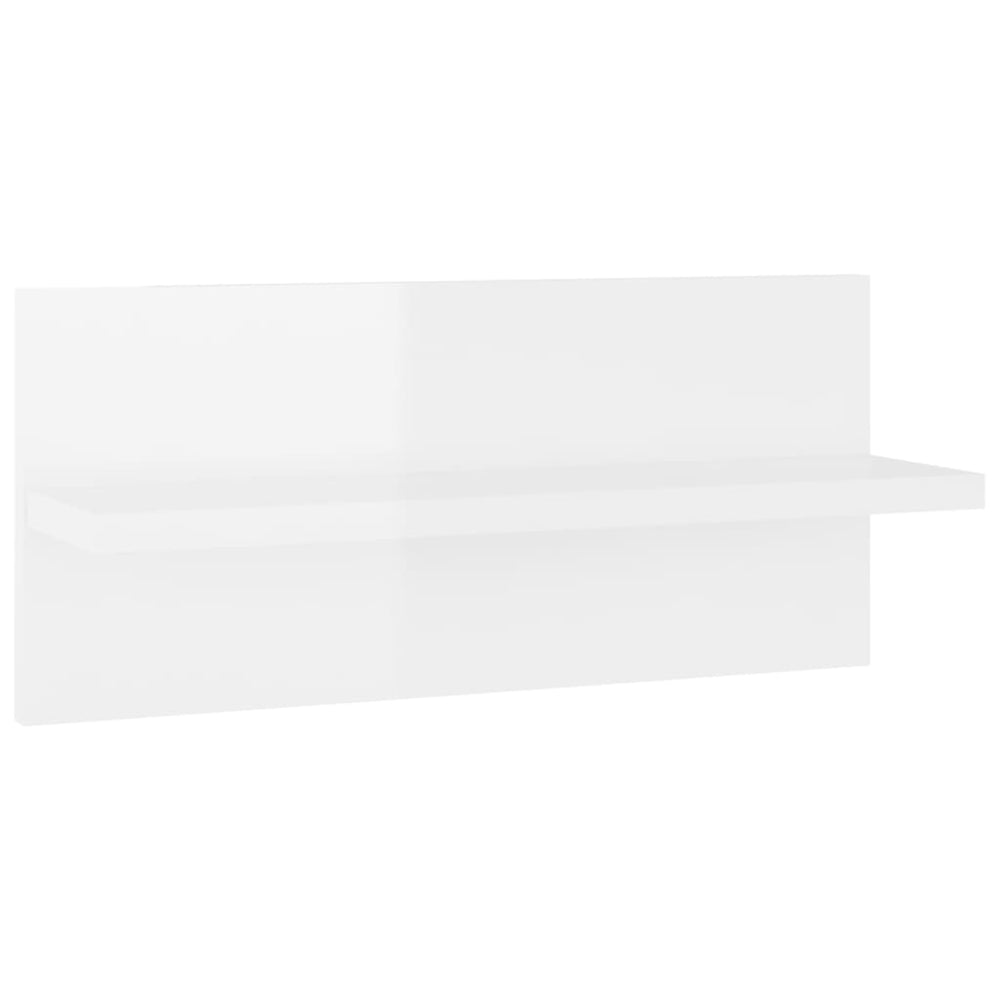 Wandschappen 4 st 40x11,5x18 cm hoogglans wit MeubelReus