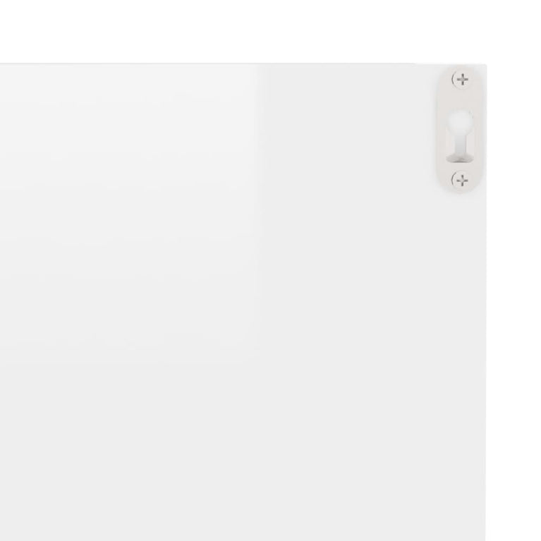 Wandschappen 4 st 40x11,5x18 cm hoogglans wit MeubelReus