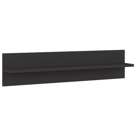 Wandschappen 2 st 80x11,5x18 cm spaanplaat grijs MeubelReus