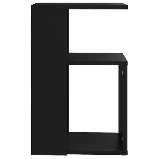 Bijzettafel 36x30x56 cm spaanplaat zwart MeubelReus