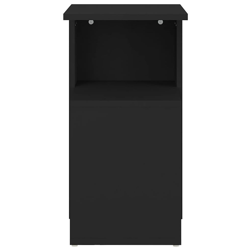Bijzettafel 36x30x56 cm spaanplaat zwart MeubelReus
