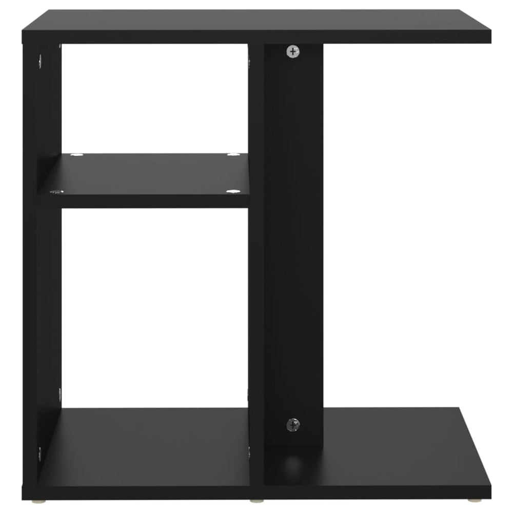 Bijzettafel 50x30x50 cm spaanplaat zwart MeubelReus