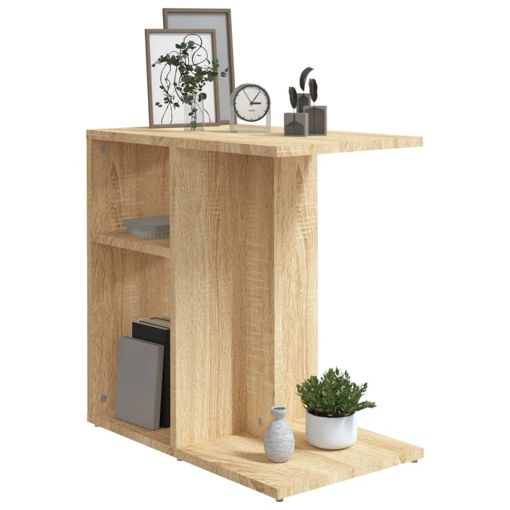 Bijzettafel 50x30x50 cm spaanplaat sonoma eikenkleurig MeubelReus