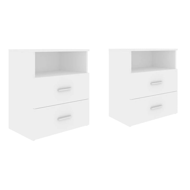 Nachtkastjes 2 st 50x32x60 cm wit MeubelReus