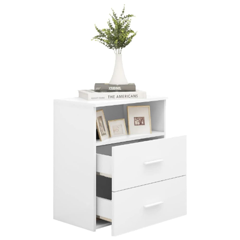 Nachtkastjes 2 st 50x32x60 cm wit MeubelReus