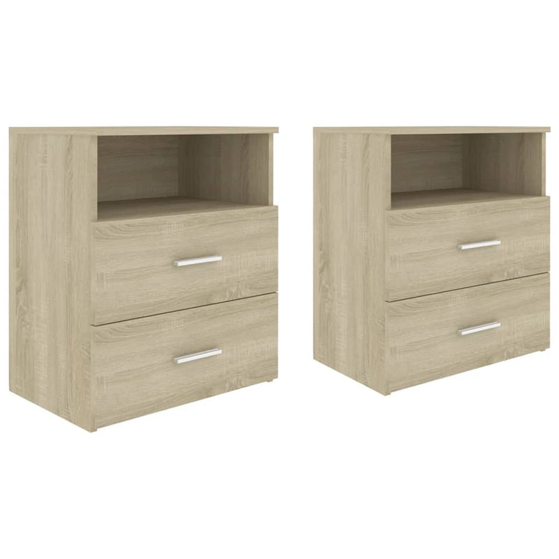 Nachtkastjes 2 st 50x32x60 cm sonoma eikenkleurig MeubelReus