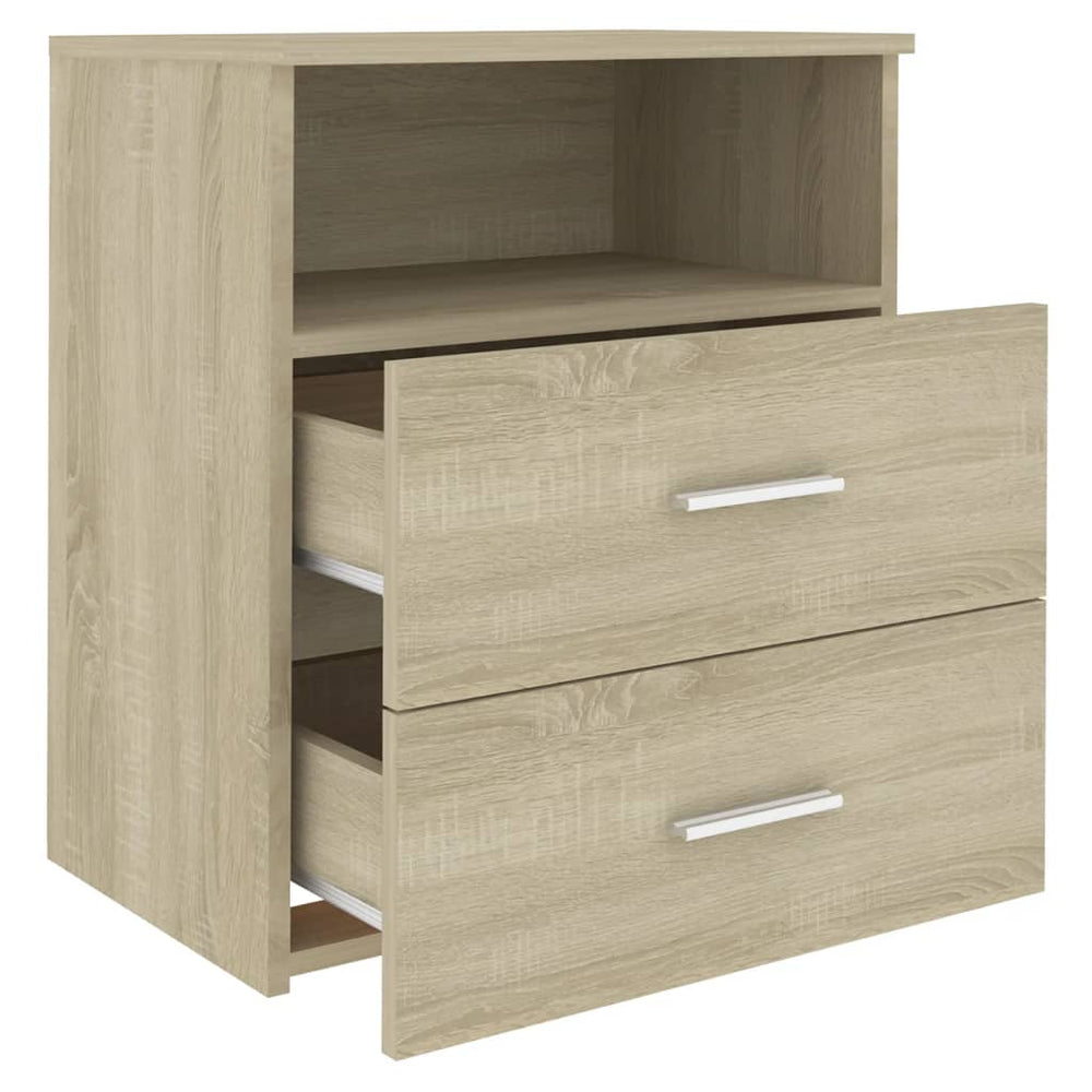 Nachtkastjes 2 st 50x32x60 cm sonoma eikenkleurig MeubelReus