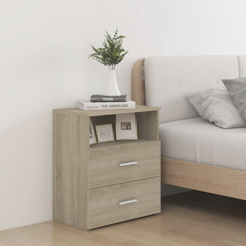 Nachtkastjes 2 st 50x32x60 cm sonoma eikenkleurig MeubelReus