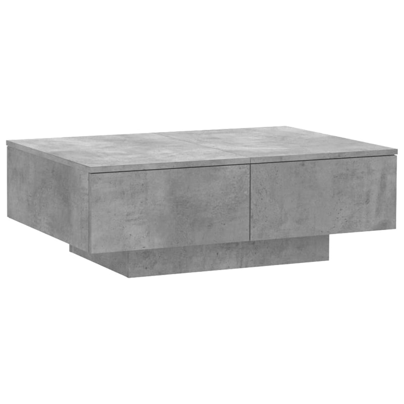 Salontafel 90x60x31 cm spaanplaat betongrijs MeubelReus