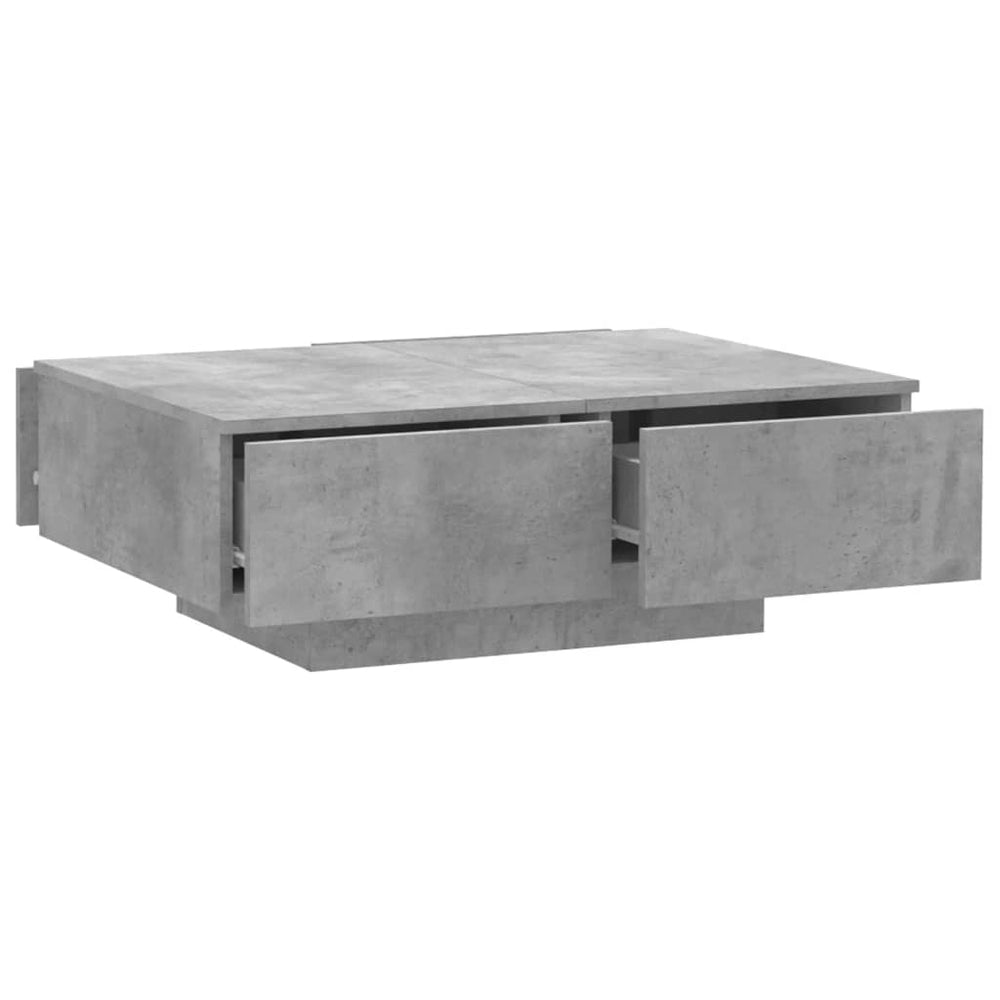 Salontafel 90x60x31 cm spaanplaat betongrijs MeubelReus