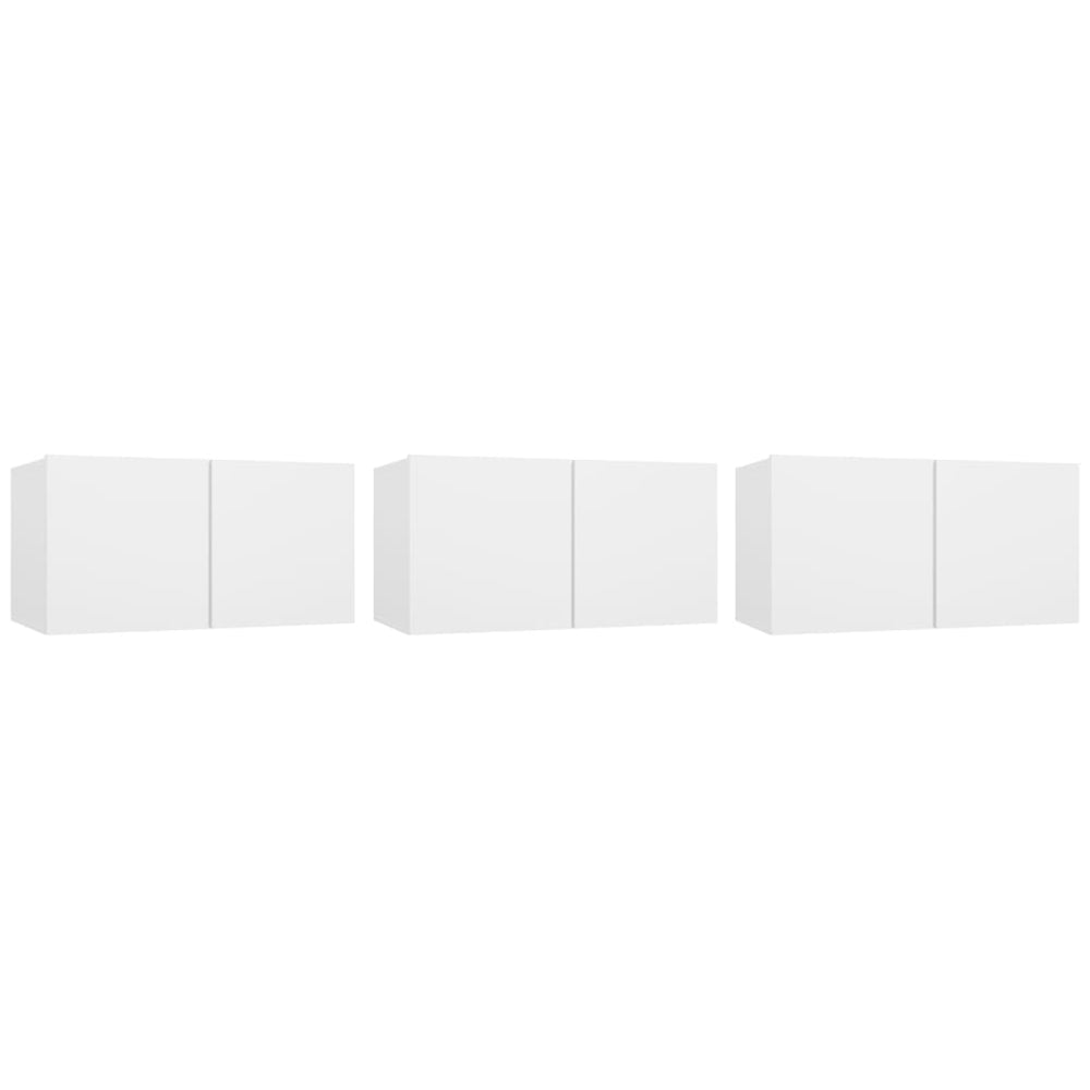 TV-hangkasten 3 st 60x30x30 cm wit MeubelReus