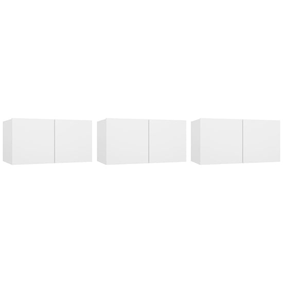 TV-hangkasten 3 st 60x30x30 cm wit MeubelReus