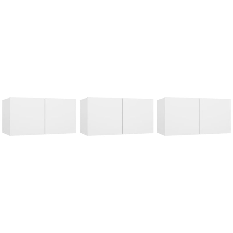 TV-hangkasten 3 st 60x30x30 cm wit MeubelReus