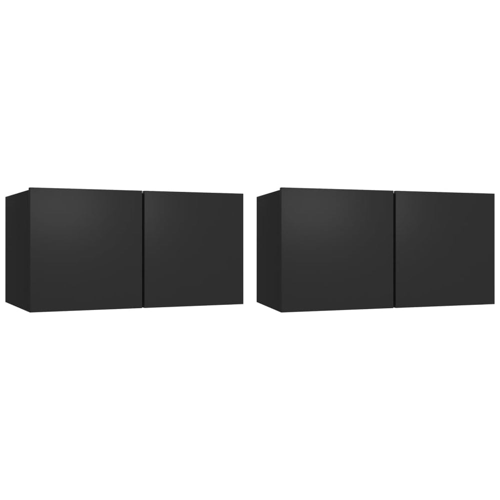 Tv-hangmeubelen 2 st 60x30x30 cm zwart MeubelReus