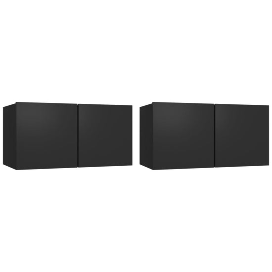 Tv-hangmeubelen 2 st 60x30x30 cm zwart MeubelReus
