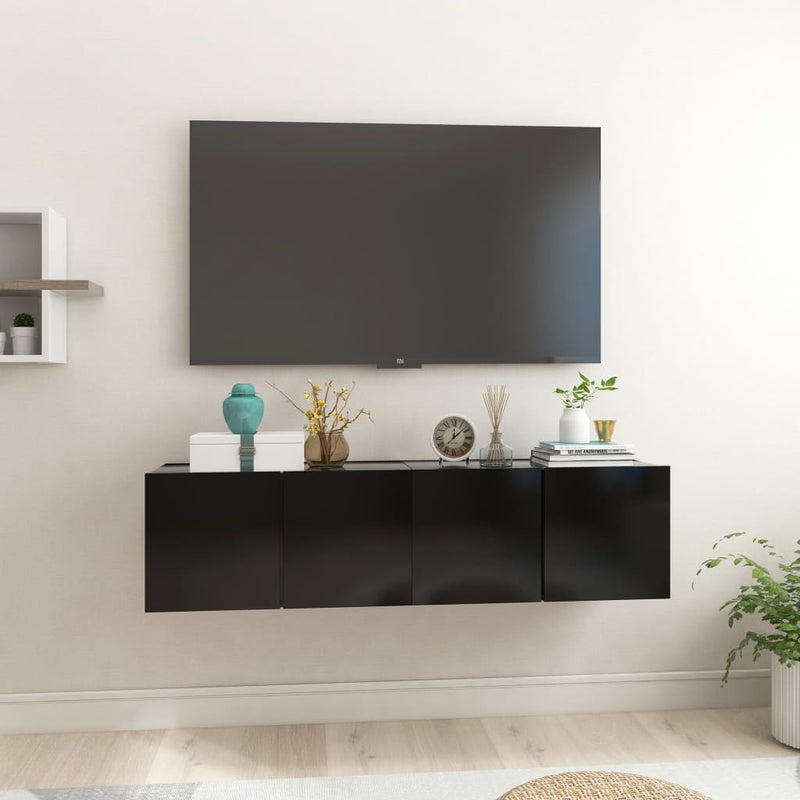 Tv-hangmeubelen 2 st 60x30x30 cm zwart MeubelReus