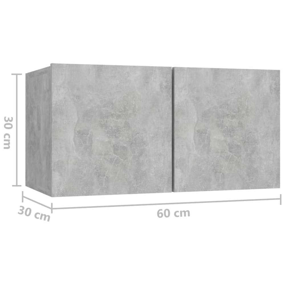 Tv-hangmeubel 60x30x30 cm betongrijs MeubelReus