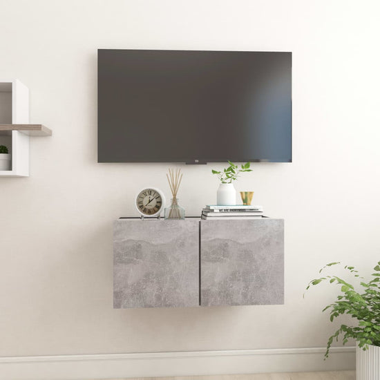 Tv-hangmeubel 60x30x30 cm betongrijs MeubelReus