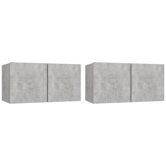 Tv-hangmeubelen 2 st 60x30x30 cm betongrijs MeubelReus
