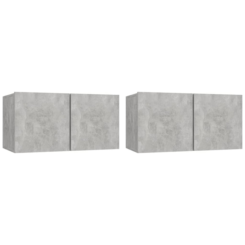 Tv-hangmeubelen 2 st 60x30x30 cm betongrijs MeubelReus