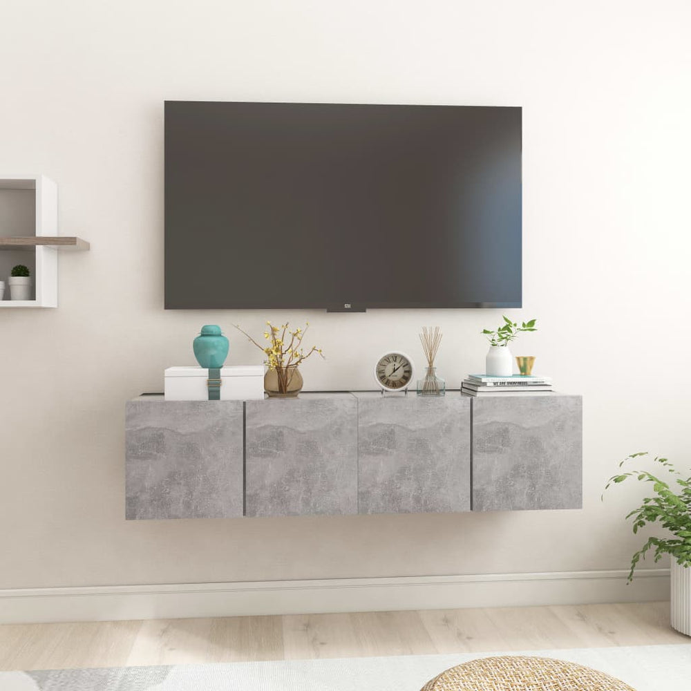 Tv-hangmeubelen 2 st 60x30x30 cm betongrijs MeubelReus