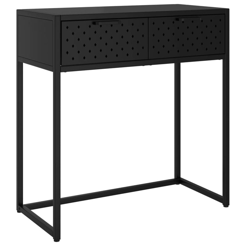 Wandtafel 72x35x75 cm staal zwart