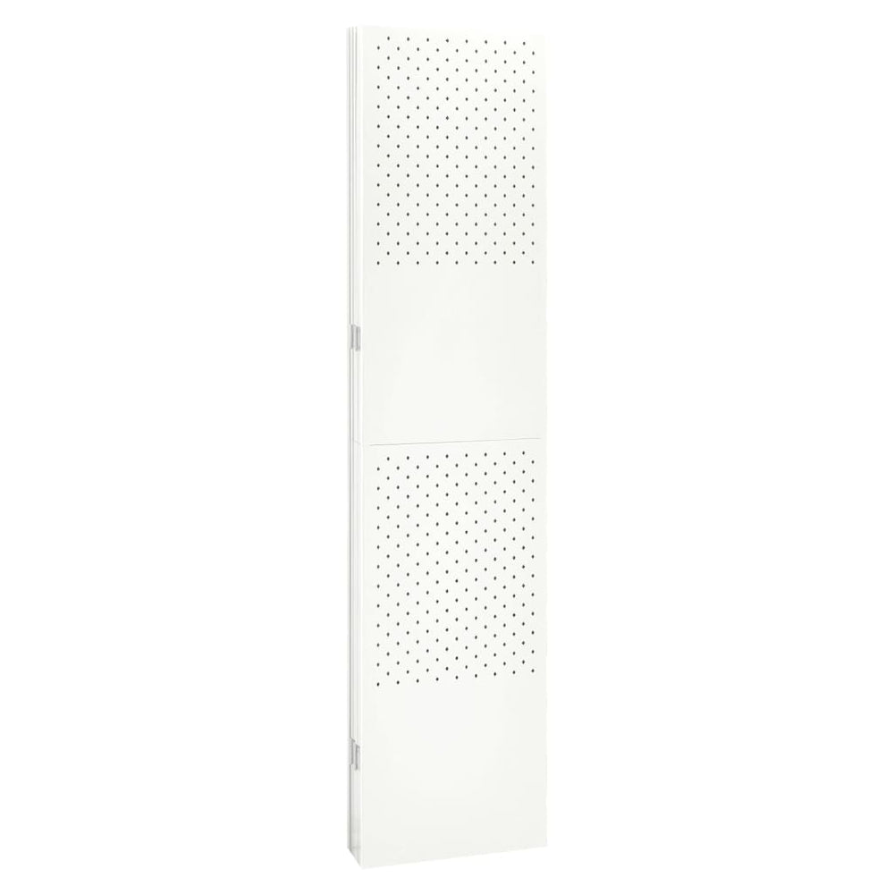Kamerscherm met 6 panelen 240x180 cm staal wit MeubelReus