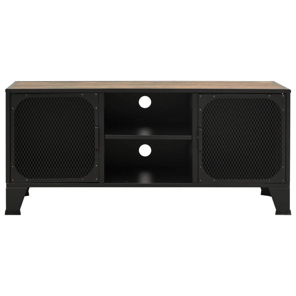 Tv-meubel 105x36x47 cm metaal en MDF rustiek bruin MeubelReus